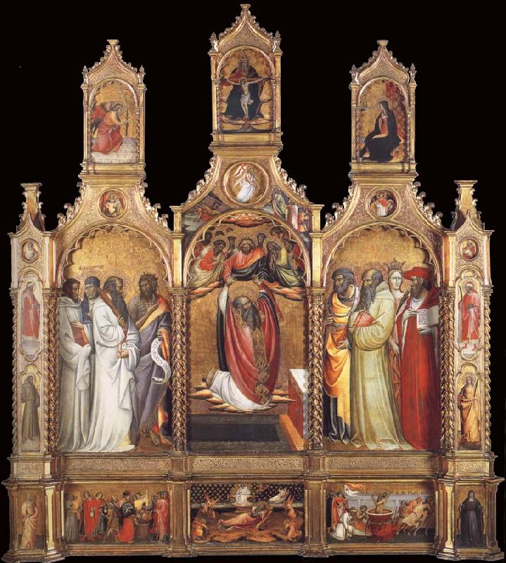 Giovanni dal ponte Polyptych of the Ascension of Saint John the Evangelist Spain oil painting art
